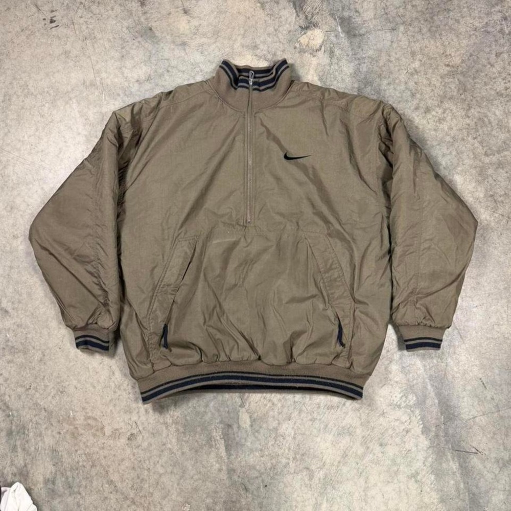 Vintage 90s Nike Quarter Zip Puffer Jacket